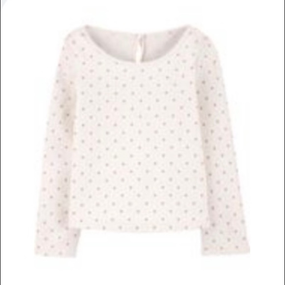 NWT Toddler OshKosh B’Gosh Pink Polka Dot long sleeve Shirt size 4T